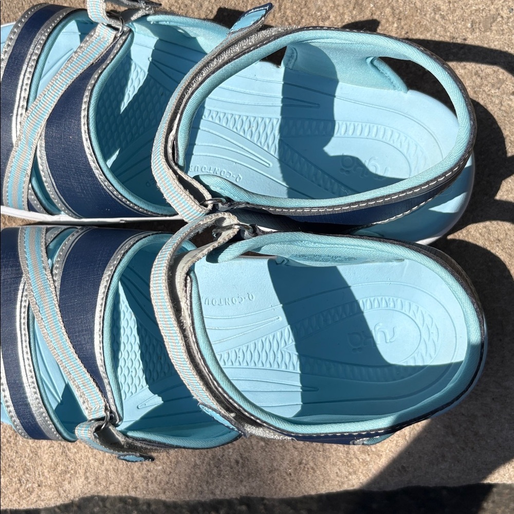 Ryka sport sandals water sandals silver Blue and Navy Sandals - Picture 6 of 7